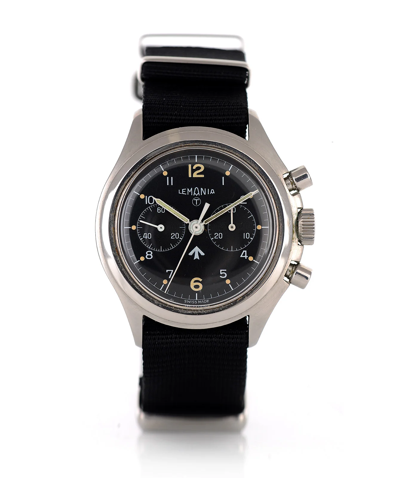 Lemania two button military issue Chronograph (1975) - Image 7